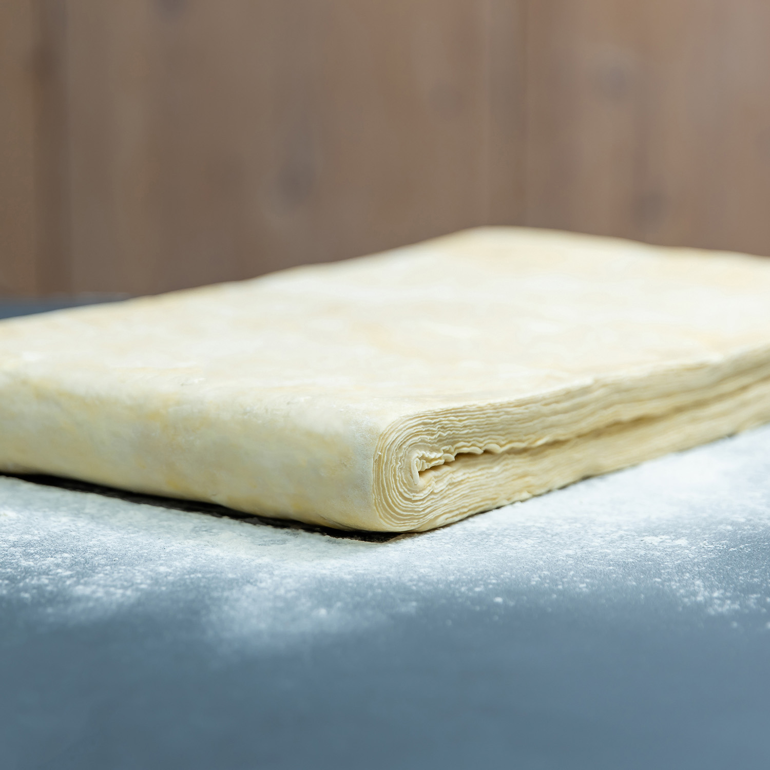 1500X1500 VDP Gelamineerd Deegblokken Croissantdeeg 2Vouw Closeup